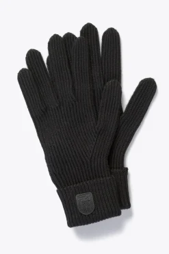 Parajumpers Handschoenen|Handschoenen-PLAIN - HANDSCHOENEN VAN MERINOWOL BLACK