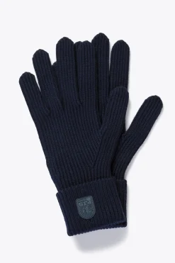 Parajumpers Handschoenen|Handschoenen-PLAIN - HANDSCHOENEN VAN MERINOWOL BLUE NAVY