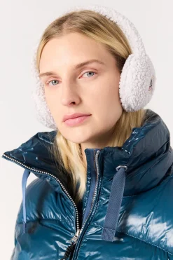 Parajumpers Petten|Petten-POWER - OORWARMERS VAN KRULLENDE FLEECE MOONBEAM