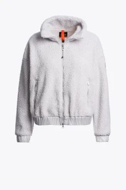 Parajumpers Sweaters-SORI - SWEATER MET VOLLEDIGE RITS PEARL GREY