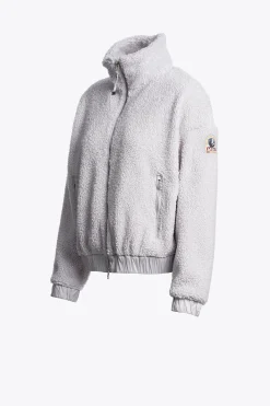 Parajumpers Sweaters-SORI - SWEATER MET VOLLEDIGE RITS PEARL GREY