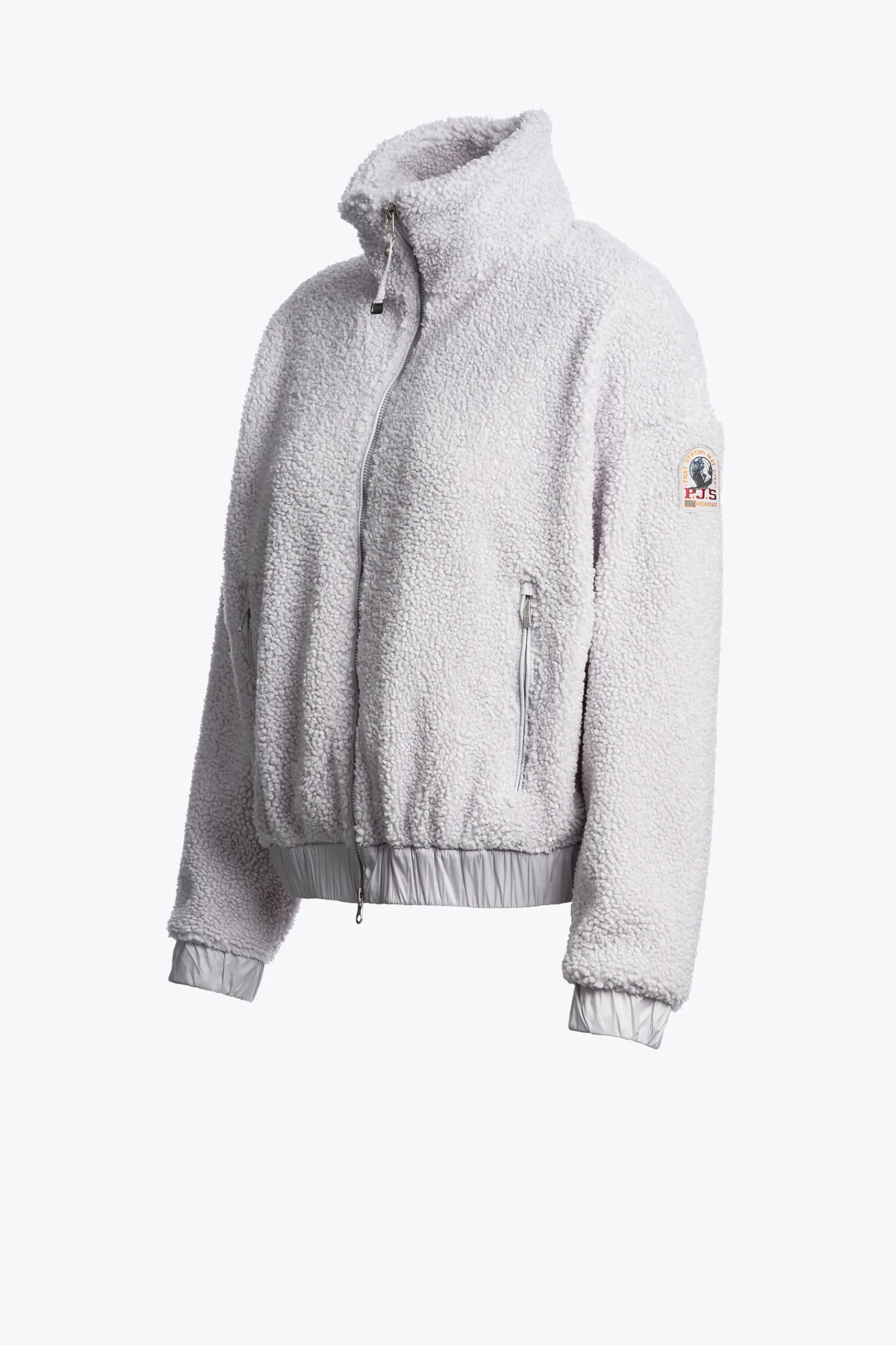 Parajumpers Sweaters-SORI - SWEATER MET VOLLEDIGE RITS PEARL GREY
