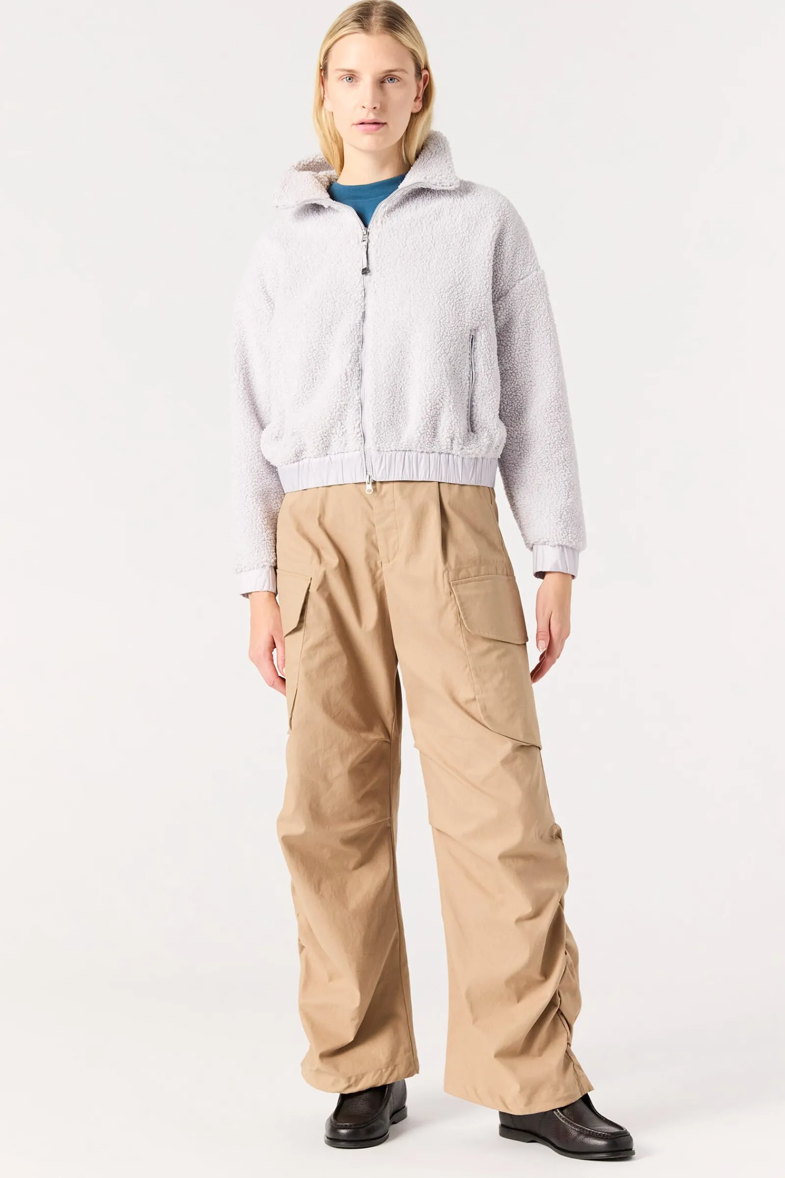 Parajumpers Sweaters-SORI - SWEATER MET VOLLEDIGE RITS MOONBEAM