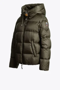 Parajumpers Donsjassen-TILLY - DONSJACK MET CAPUCHON OLIVE GREY