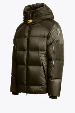 Parajumpers Donsjassen|Jasjes-TYRIK - JACK MET CAPUCHON OLIVE GREY