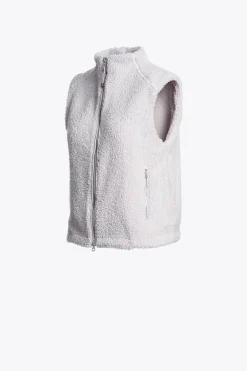 Parajumpers Gilets|Sweaters-VENUS - GILET MET VOLLEDIGE RITS PEARL GREY