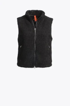 Parajumpers Gilets|Sweaters-VENUS - GILET MET VOLLEDIGE RITS BLACK