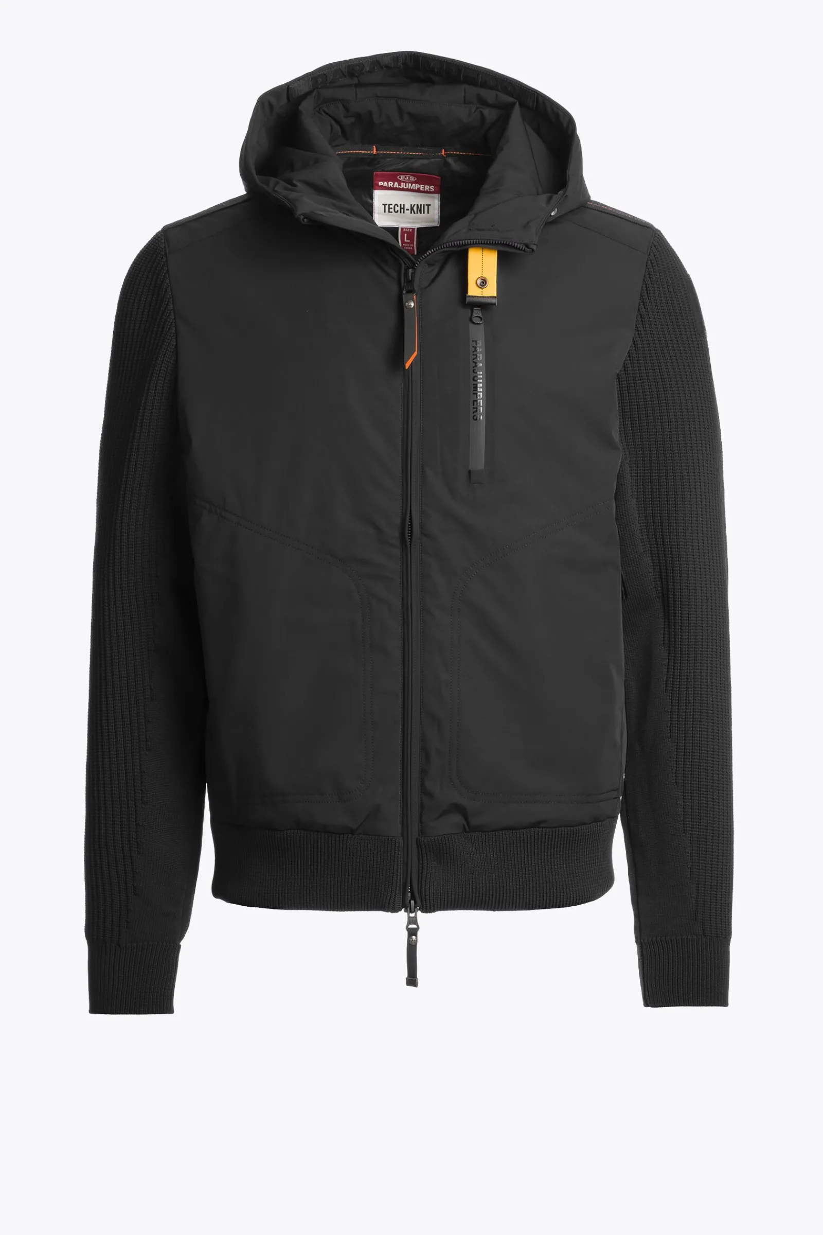Parajumpers Tricot|Hybrids-WILLARD - VEST MET VOLLEDIGE RITS BLACK