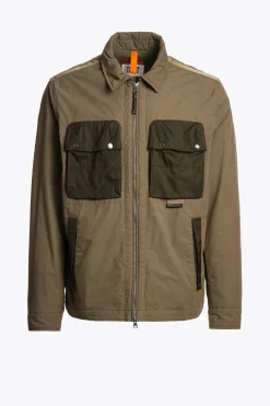 Parajumpers Overhemden-ZACHARY - OVERSHIRT EARTH-DEEP MOSS