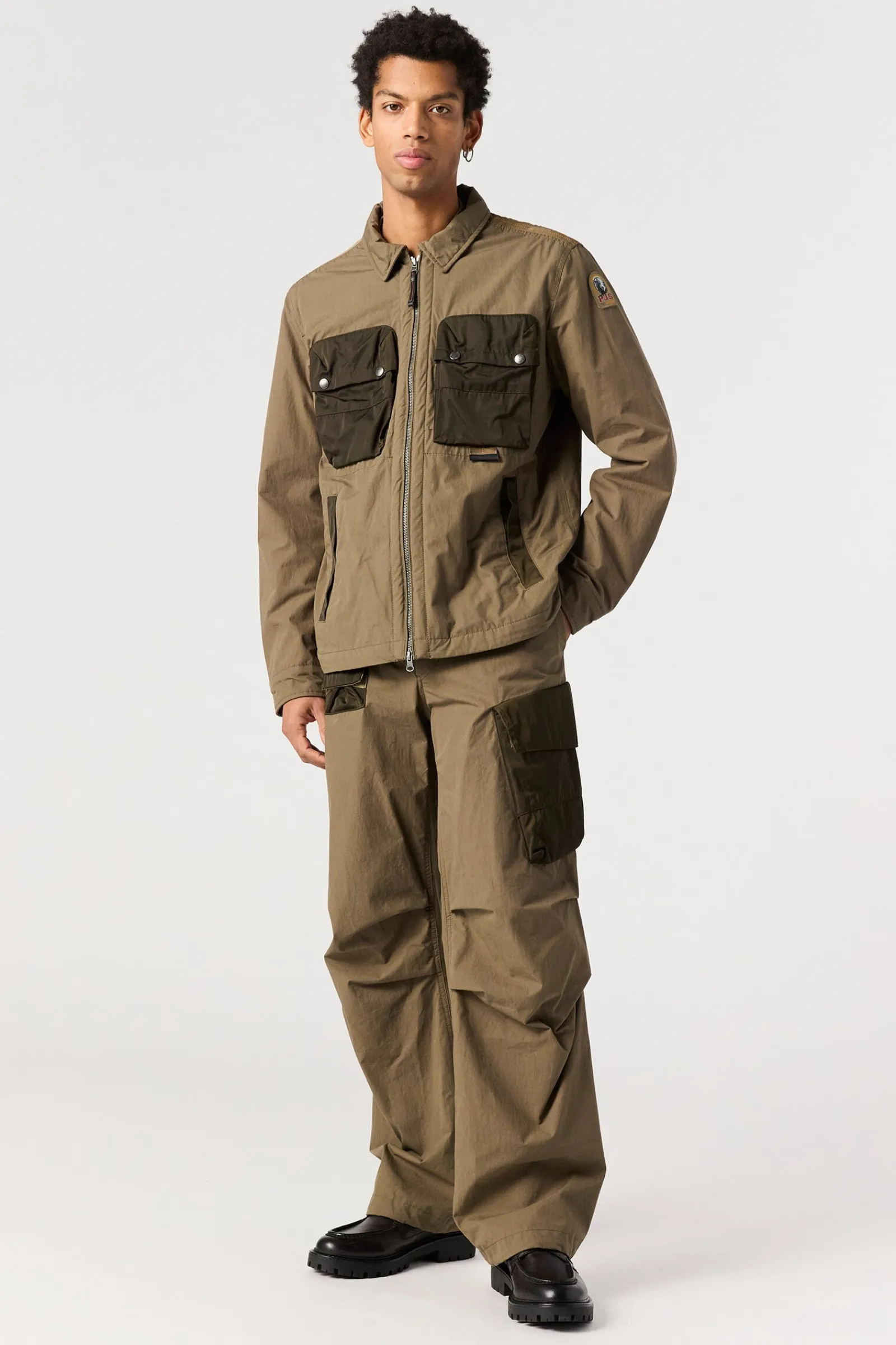Parajumpers Overhemden-ZACHARY - OVERSHIRT EARTH-DEEP MOSS