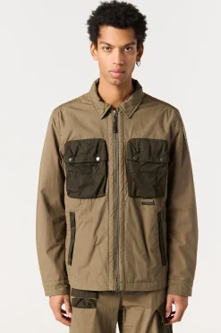 Parajumpers Overhemden-ZACHARY - OVERSHIRT EARTH-DEEP MOSS