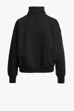 Parajumpers Sweaters-ZENDAYA - SWEATER MET HALVE RITS BLACK