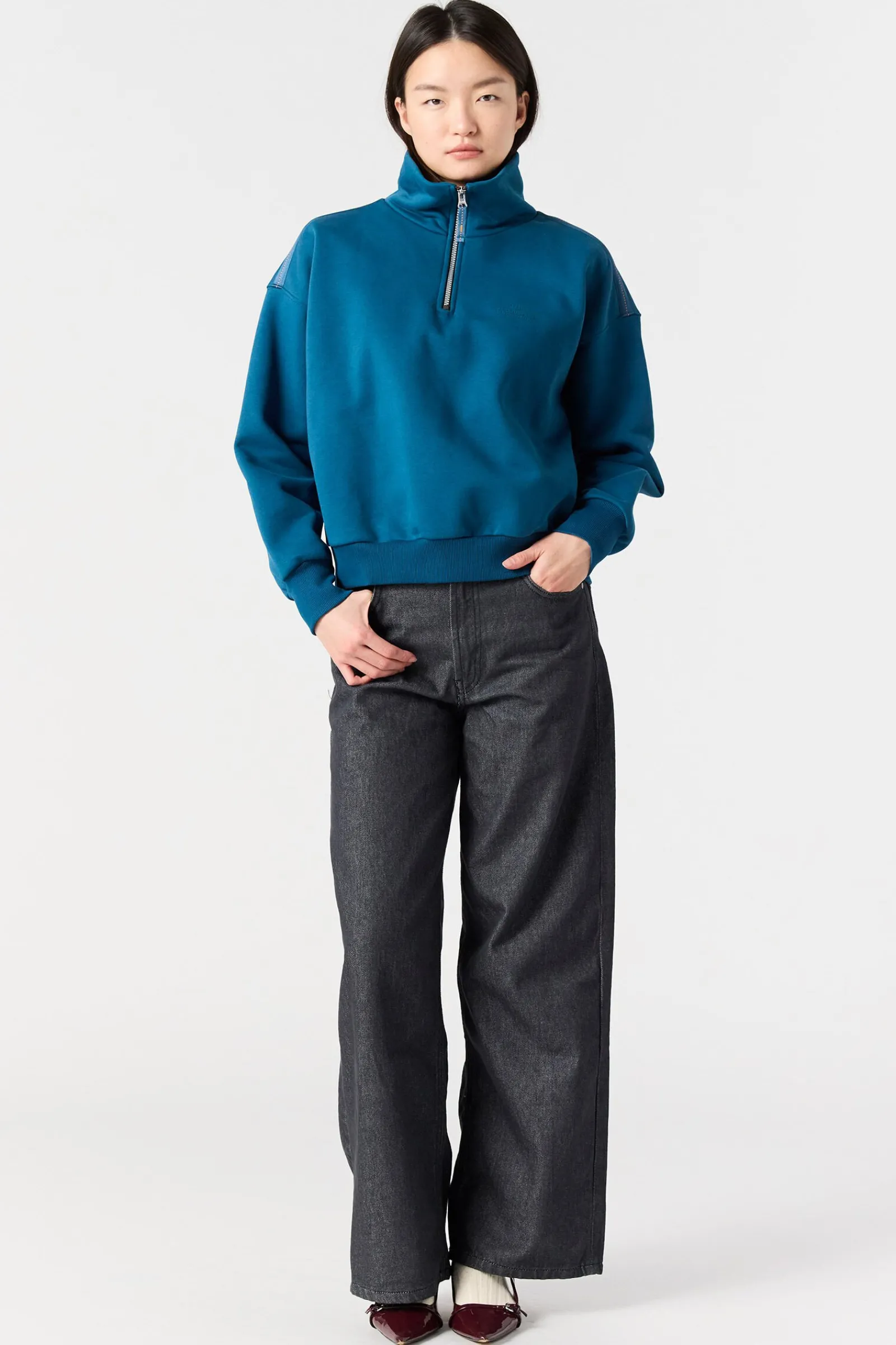 Parajumpers Sweaters-ZENDAYA - SWEATER MET HALVE RITS INTERSTELLAR
