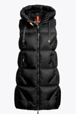 Parajumpers Gilets|Donsjassen-ZULY - GILET MET CAPUCHON BLACK
