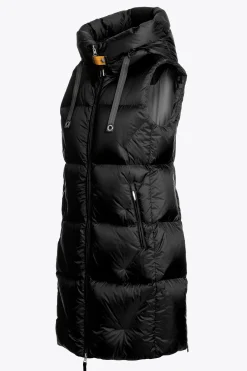 Parajumpers Gilets|Donsjassen-ZULY - GILET MET CAPUCHON BLACK